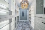 LOWER LEVEL LUXURY CLOSET IN BATHROOM 5 WITH MASTER KING SUITE BEDROOM 5